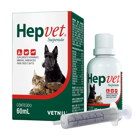 Suplemento Hepvet Suspensão em 60ml Suplemento Hepvet Suspensão em 60ml