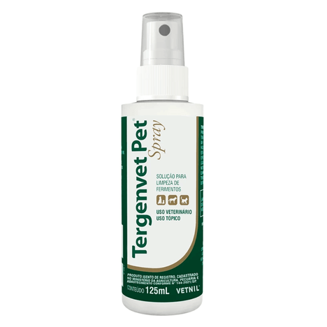 Tergenvet Spray Solução de limpeza em 125ml Tergenvet Spray Solução de limpeza em 125ml