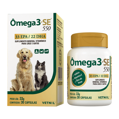 Suplemento Ômega 3 + SE 550mg com 30 Cápsulas Suplemento Ômega 3 + SE 550mg com 30 Cápsulas