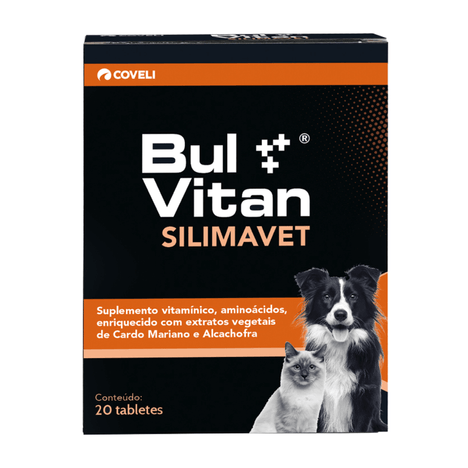Suplemento Bulvitan Silimavet com 20 Tabletes Suplemento Bulvitan Silimavet com 20 Tabletes