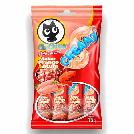 Patê Chuchups Gatex Sabor Frango e Atum para Gatos 60g