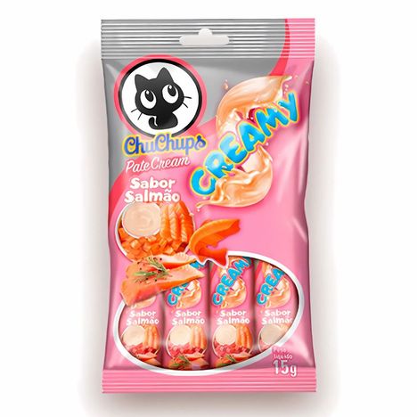 Patê Chuchups Gatex Sabor Salmão para Gatos 60g Patê Chuchups Gatex Sabor Salmão para Gatos 60g