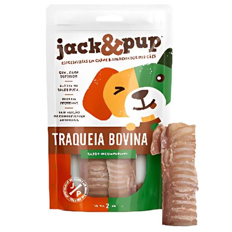 Petisco Jack&Pup Traqueia Bovina para Cães - 2 Unidades Petisco Jack&Pup Traqueia Bovina para Cães - 2 Unidades