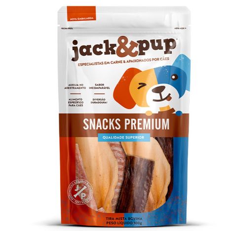 Petisco Jack&Pup Tira Mista Bovina para Cães 100g Petisco Jack&Pup Tira Mista Bovina para Cães 100g