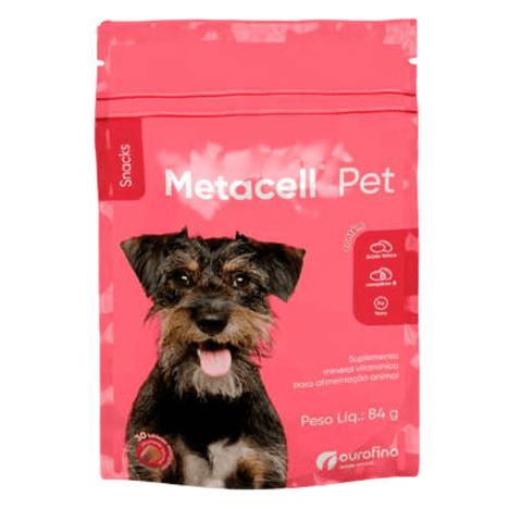 Suplemento Metacell Pet Snacks com 30 Tabletes Suplemento Metacell Pet Snacks com 30 Tabletes