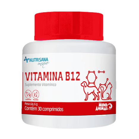 Suplemento Nutrisana Unique Vitamina B12 com 30 Comprimidos Suplemento Nutrisana Unique Vitamina B12 com 30 Comprimidos