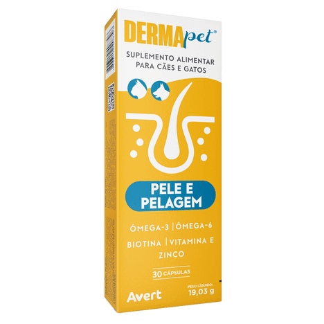 Suplemento Dermapet com 30 Cápsulas Suplemento Dermapet com 30 Cápsulas