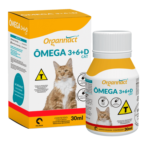 Suplemento Ômega 3+6+D Cat em 30ml Suplemento Ômega 3+6+D Cat em 30ml