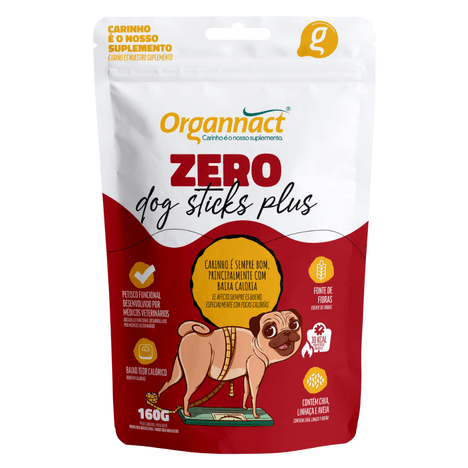 Petisco Zero Dog Sticks Plus em 160g Petisco Zero Dog Sticks Plus em 160g