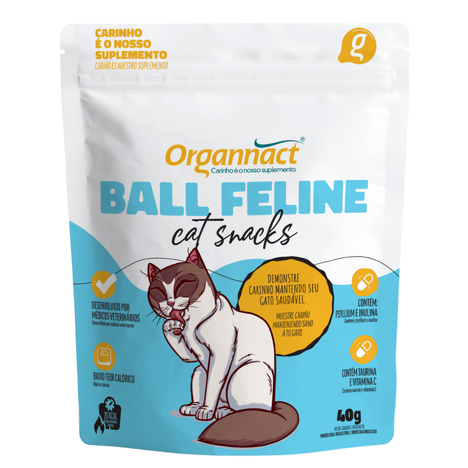 Petisco Ball Feline Cat Snacks em 40g Petisco Ball Feline Cat Snacks em 40g