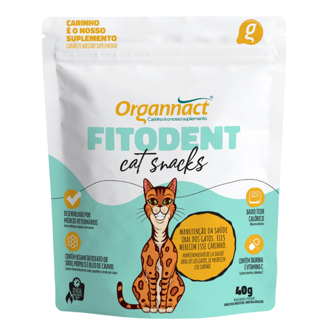 Petisco Fitodent Cat Sticks em 40g Petisco Fitodent Cat Sticks em 40g