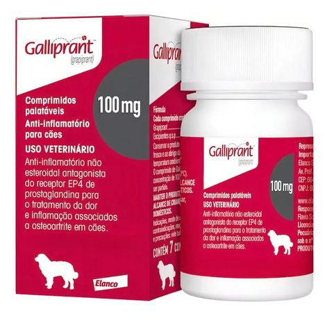 Anti-inflamatório Galliprant para Cães com 30 Comprimidos de 100 mg Anti-inflamatório Galliprant para Cães com 30 Comprimidos de 100 mg