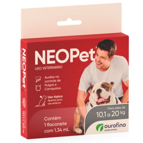 Antipulgas e Carrapatos NeoPet de 10,1kg á 20kg Antipulgas e Carrapatos NeoPet de 10,1kg á 20kg