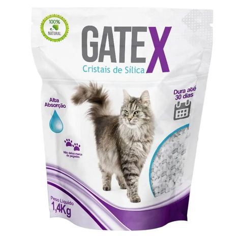 Areia Higiênica Sílica Gatex Tradicional 1,4Kg