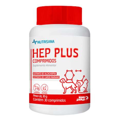 Suplemento Nutrisana Hep Plus com 30 Comprimidos Suplemento Nutrisana Hep Plus com 30 Comprimidos
