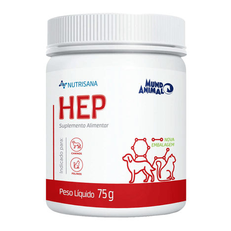 Suplemento Nutrisana Hep para Cães e Gatos de 75 g Suplemento Nutrisana Hep para Cães e Gatos de 75 g