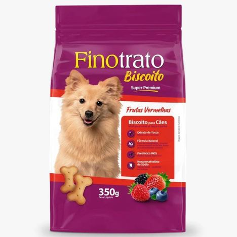 Biscoito Finotrato Frutas Vermelhas para Cães 350g Biscoito Finotrato Frutas Vermelhas para Cães 350g
