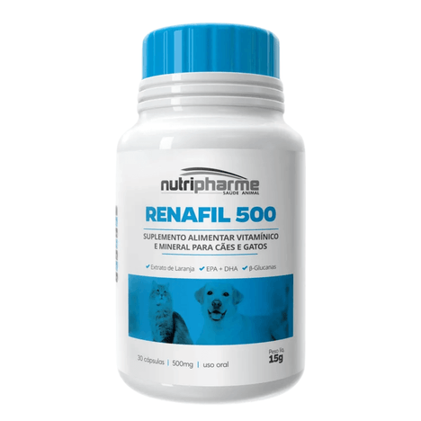 Suplemento Renafil 500mg com 30 Cápsulas Suplemento Renafil 500mg com 30 Cápsulas