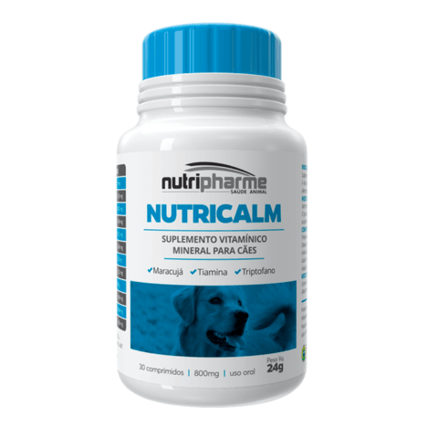 Suplemento Nutricalm para Cães com 30 Comprimidos de 800 mg Suplemento Nutricalm para Cães com 30 Comprimidos de 800 mg