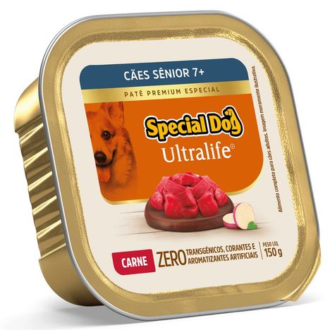 Ração Úmida Special Dog para Cães Sênior Sabor Patê de Carne 150g