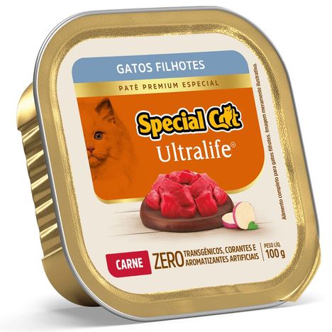 Ração Úmida Special Cat para Gatos Filhotes Sabor Patê de Carne 100g Ração Úmida Special Cat para Gatos Filhotes Sabor Patê de Carne 100g