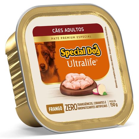 Ração Úmida Special Dog para Cães Adultos Sabor Patê de Frango 150g Ração Úmida Special Dog para Cães Adultos Sabor Patê de Frango 150g