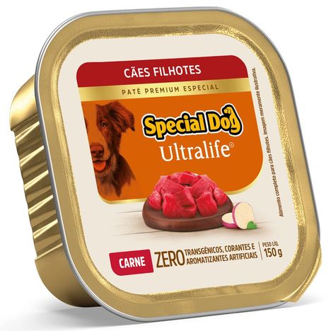 Ração Úmida Special Dog para Cães Filhotes Sabor Patê de Carne 150g