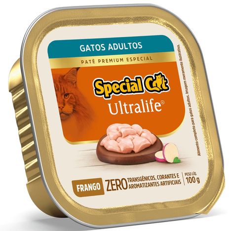Ração Úmida Special Cat para Gatos Adultos Sabor Patê de Frango 100g Ração Úmida Special Cat para Gatos Adultos Sabor Patê de Frango 100g