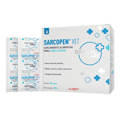 Suplemento Sarcopen Vet com 30 Sachês em 10g Suplemento Sarcopen Vet com 30 Sachês em 10g