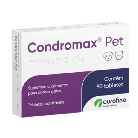Suplemento Condromax Pet para Cães e Gatos com 90 Tabletes Suplemento Condromax Pet para Cães e Gatos com 90 Tabletes