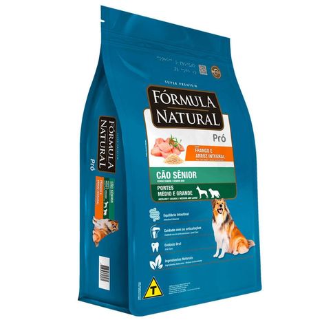 Ração Fórmula Natural Pró para Cães Sênior de Portes Médio e Grande Sabor Frango e Arroz Integral 15 kg Ração Fórmula Natural Pró para Cães Sênior de Portes Médio e Grande Sabor Frango e Arroz Integral 15 kg