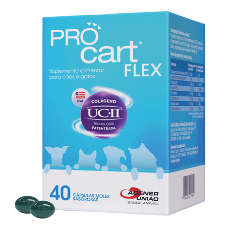 Suplemento Pro Cart Flex com 40 Cápsulas Suplemento Pro Cart Flex com 40 Cápsulas