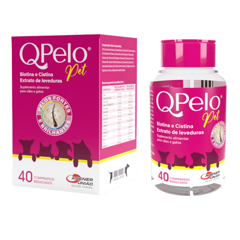Suplemento QPelo Pet com 40 Comprimidos Suplemento QPelo Pet com 40 Comprimidos