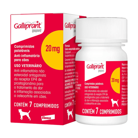 Galliprant 20mg com 7 Comprimidos Galliprant 20mg com 7 Comprimidos