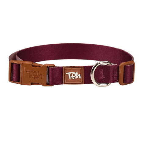 Coleira Basic Toh Bordo e Caqui M Coleira Basic Toh Bordo e Caqui M