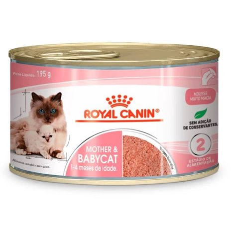 Ração Úmida Mother & Baby Lata Para Gatos 195g Ração Úmida Mother & Baby Lata Para Gatos 195g