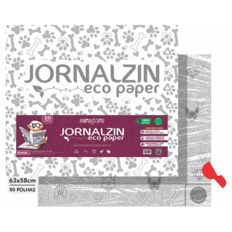 Jornal Higiênico Eco Paper Biodegradável com 50 Folhas Jornal Higiênico Eco Paper Biodegradável com 50 Folhas