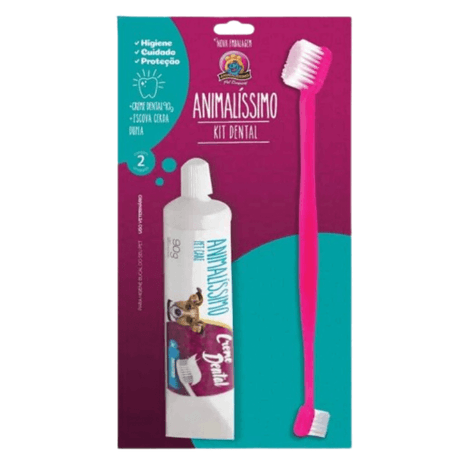 Kit Higiene Bucal com Creme Dental e Escova
