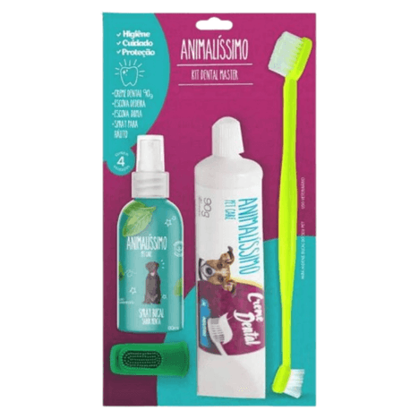Kit Dental Master com Creme Dental, Escova e Spray para hálito sabor Menta Kit Dental Master com Creme Dental, Escova e Spray para hálito sabor Menta