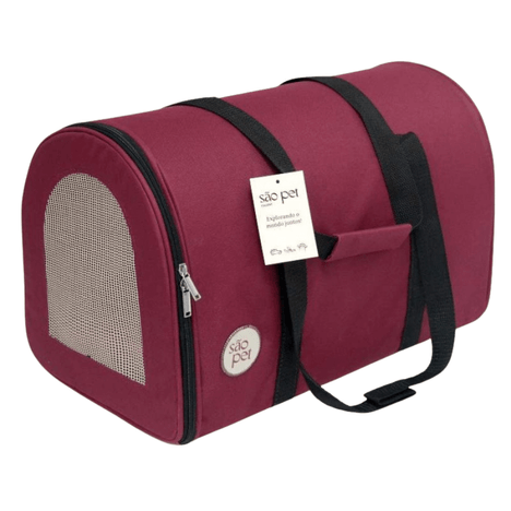 Bolsa de Transporte Nylon Redonda Bordô Bolsa de Transporte Nylon Redonda Bordô