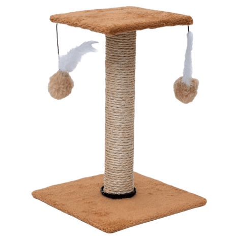 Arranhador com plataforma quadrada Bege Arranhador com plataforma quadrada Bege