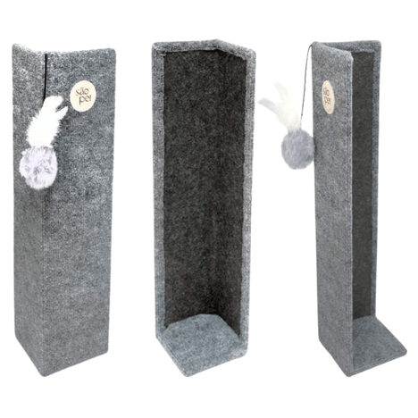 Arranhador Corner Fit de Canto Cinza Arranhador Corner Fit de Canto Cinza