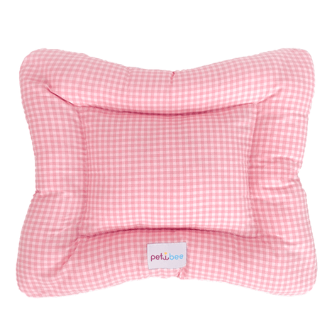 Almofada Vichy Rosa G Almofada Vichy Rosa G