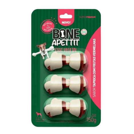 Osso Vegetal para Cães Sabor Tapioca com Frutas Vemermelhas 150g Osso Vegetal para Cães Sabor Tapioca com Frutas Vemermelhas 150g
