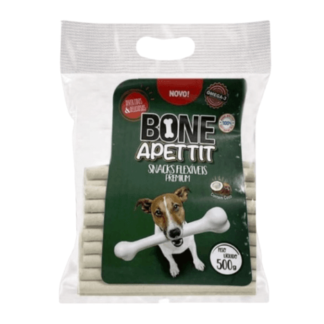 Osso Palito Flexível Natural em 500g Osso Palito Flexível Natural em 500g