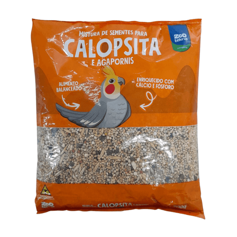 Ração Zootekna Mistura de Sementes para Calopsitas e Agaporins em 500g