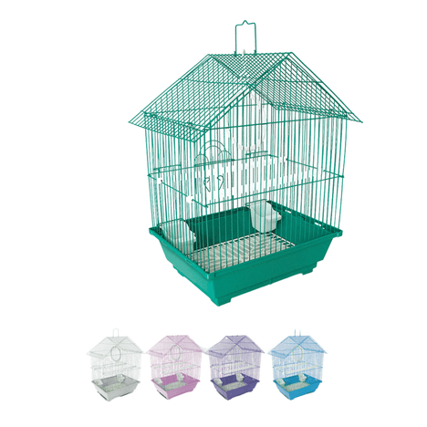 Gaiola Chalé para Pássaros Cores Sortidas Gaiola Chalé para Pássaros Cores Sortidas