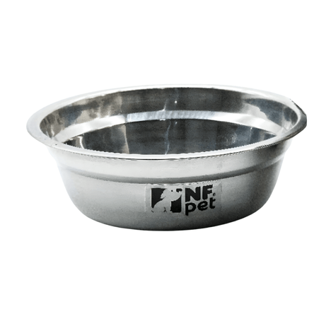 Comedouro e Bebedouro em Aço de Inox Médio 1,2Lt