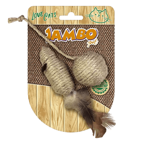 Brinquedo Ratinho com Bola Natural