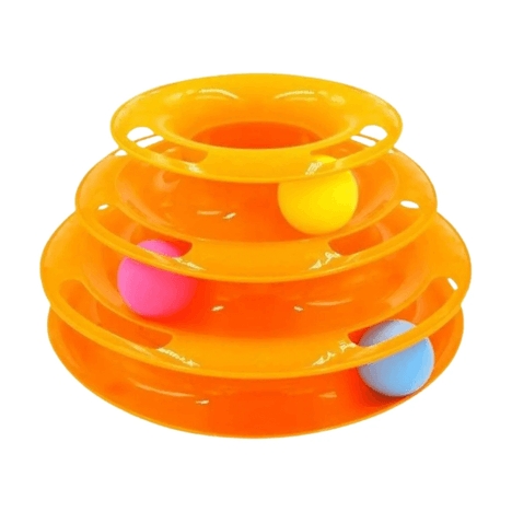 Brinquedo Interativo para Gatos Torre De Bolinhas Brinquedo Interativo para Gatos Torre De Bolinhas